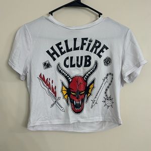 Stranger Things Hellfire Club Crop Top